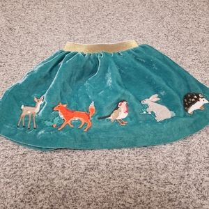 Mini Boden velvet sequin applique skirt